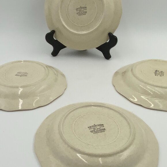 4 Vintage Mikasa Sunny Side Oven to Table Stoneware Dessert Plates EB802 EUC 8" - Picture 6 of 6